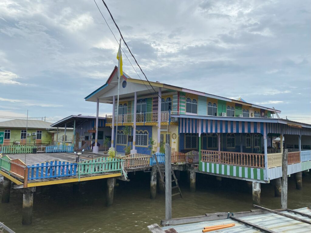 A house in the water village in Brunei