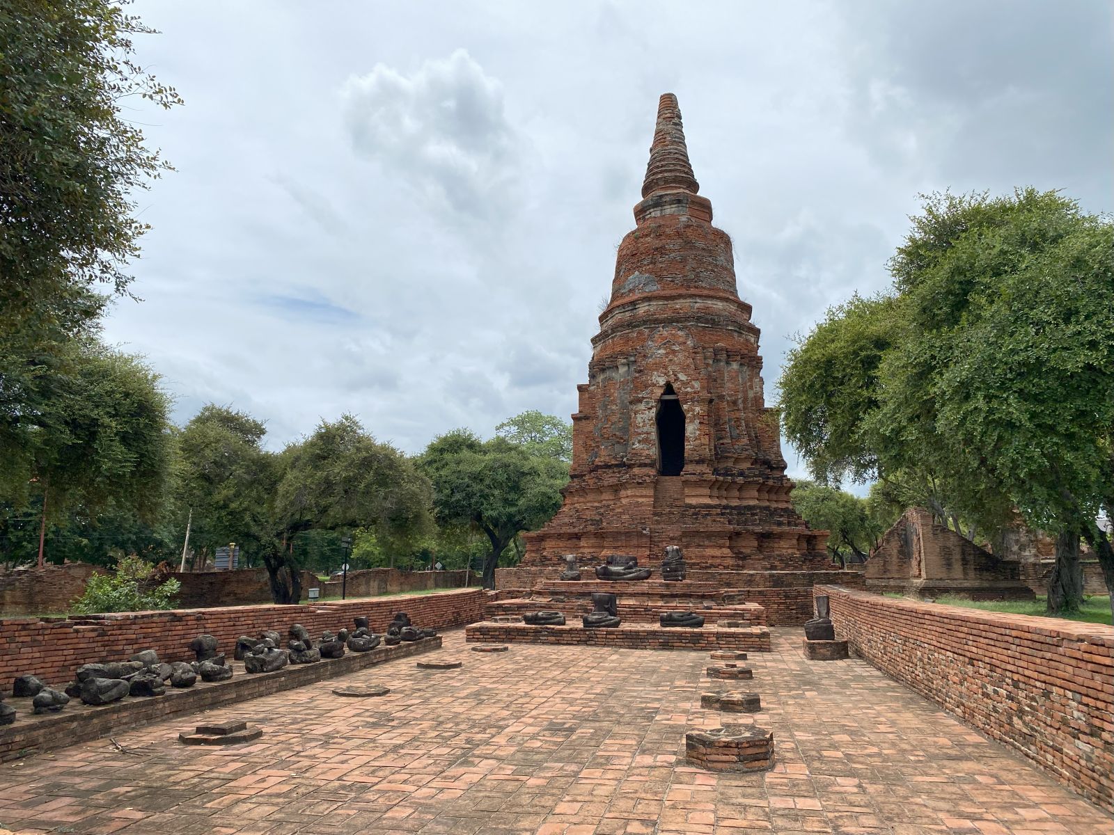 Exploring Ayutthaya’s historical ruins, Thailand