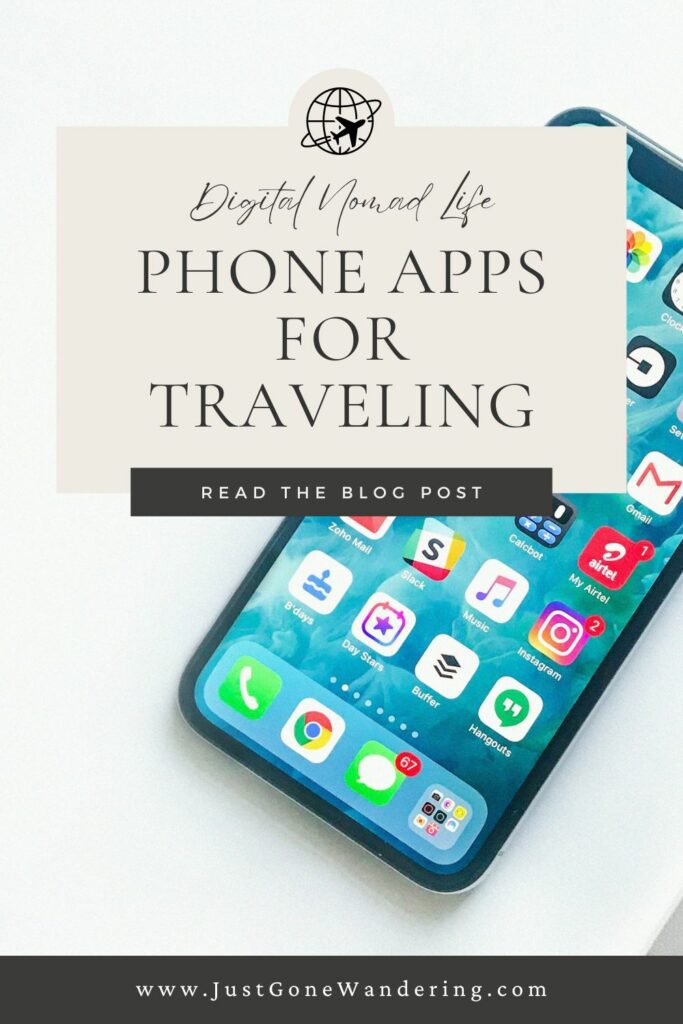 Phone travel apps for digital nomads